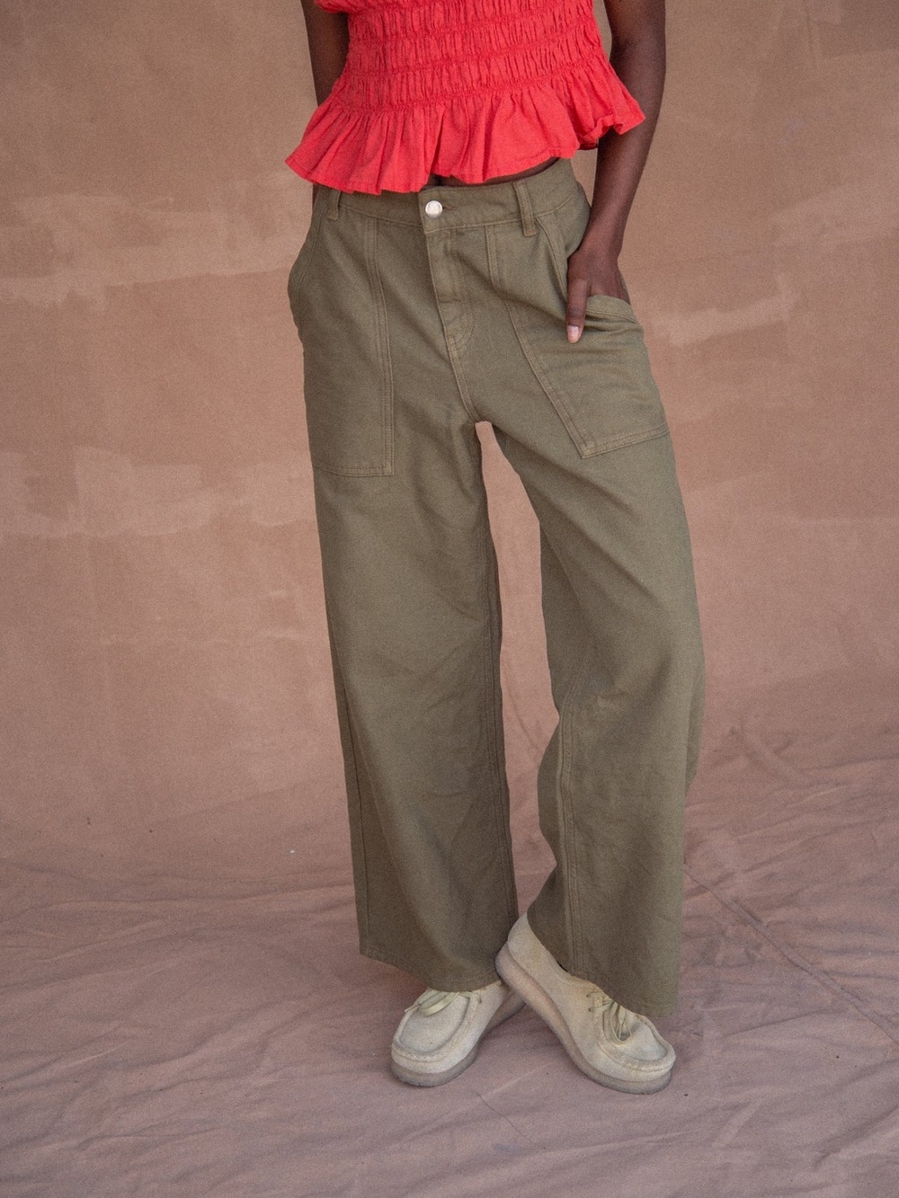 SØNDERHAUS SHAN PANT IN ARMY GREEN Large